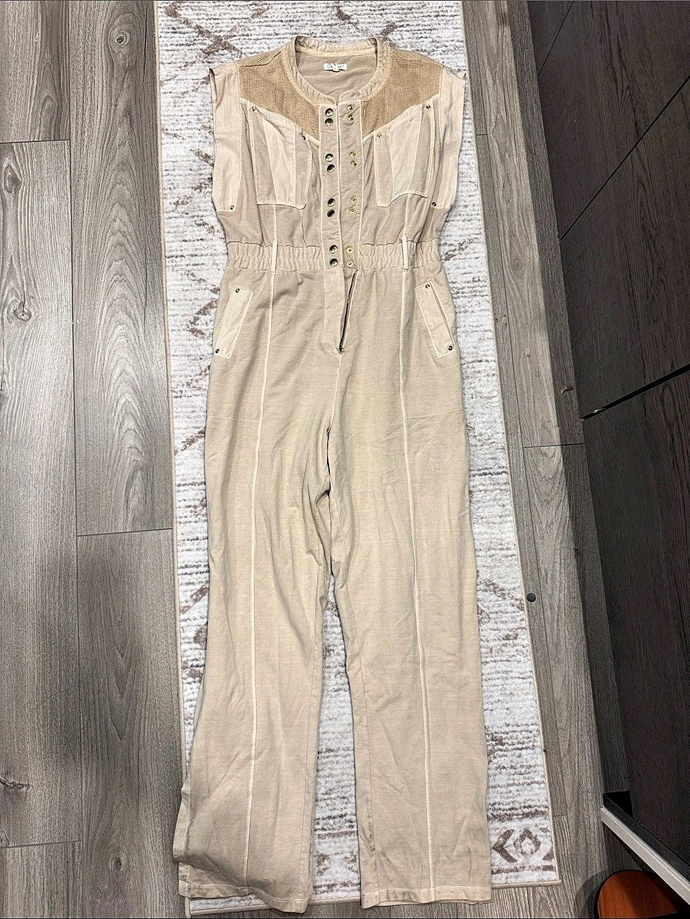 Gerry State Utility Jumpsuit in Beige